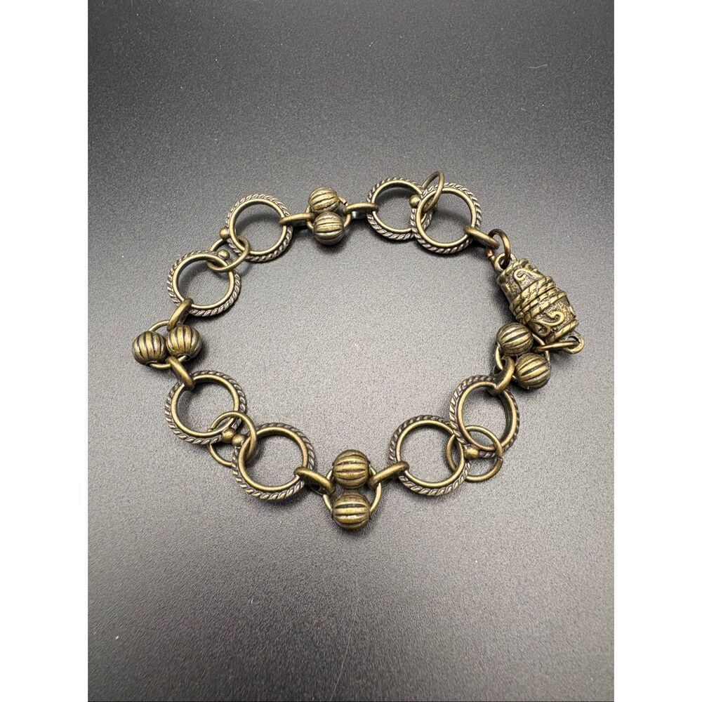 Antique Gold Bracelet, NEW, Chain style, Handmade